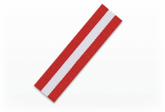 Medaljband röd/vit/röd