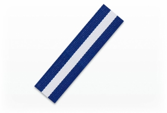 Medaljband blå/vit/blå